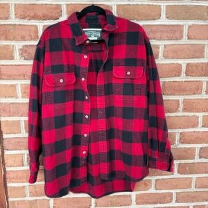 Field & Stream Red and Black by buffalo Checkered Shirt. Shacket workwear